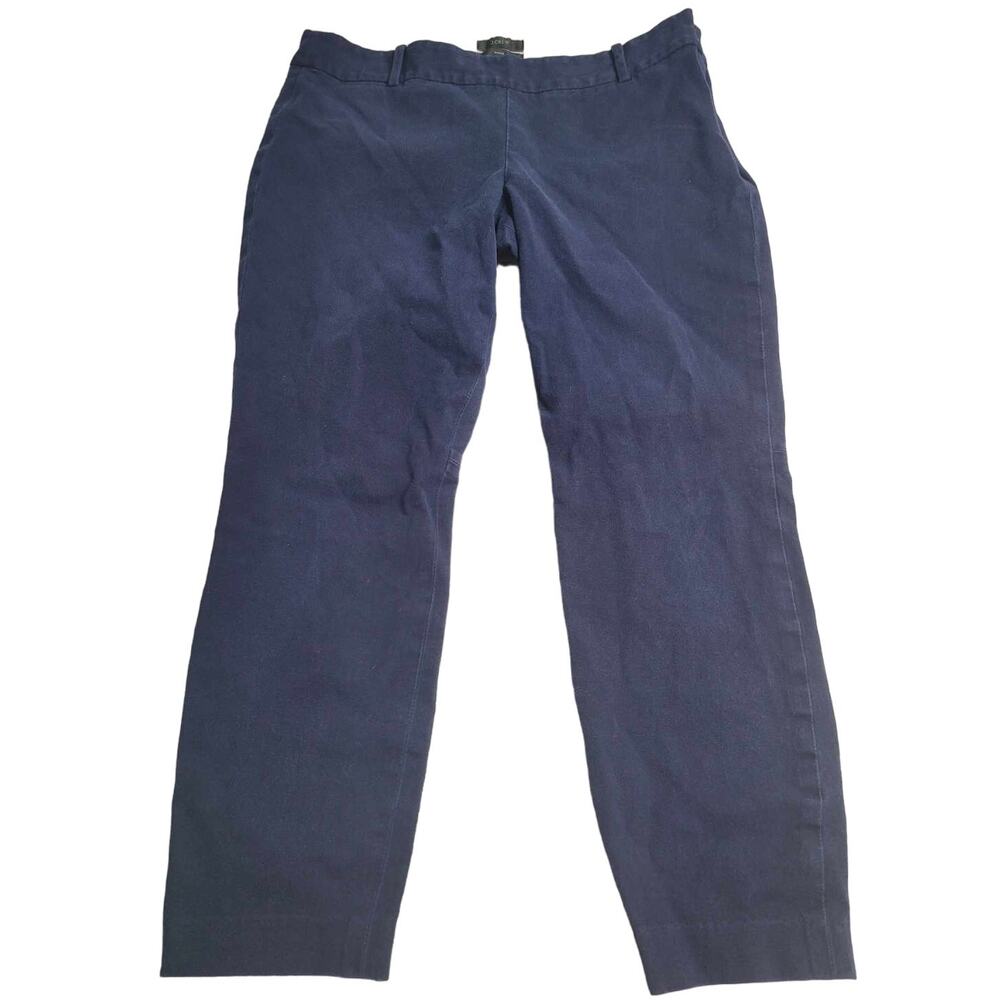 2757 J. Crew‎ Minnie Navy Blue Crop Ankle Size 10